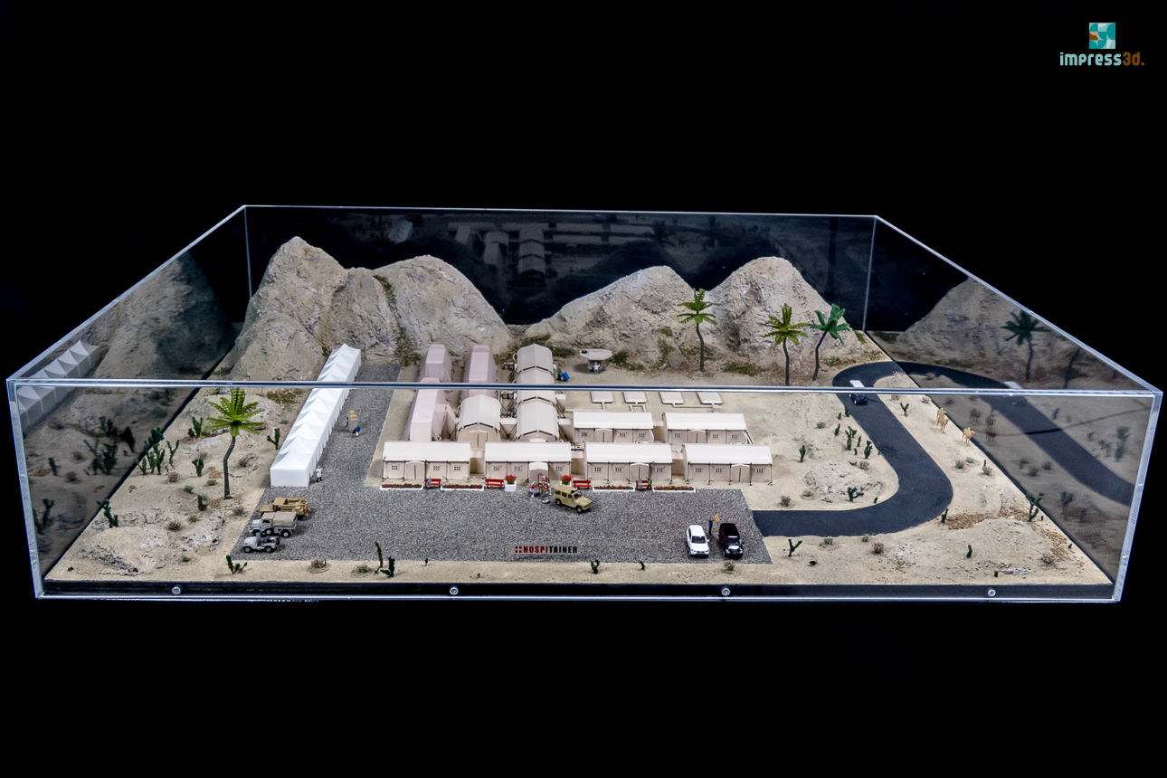 Diorama Hospitainer veldziekenhuis